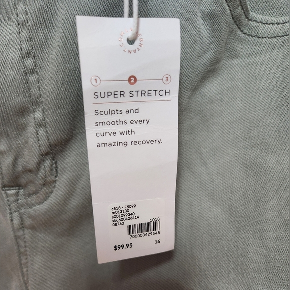 Lane Bryant Gray Skinny Beaded Jeans - Picture 6 of 7